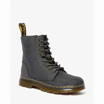 Dr Martens Combs Extra Tough Poly - Siva Cizmy Detske, DR0426